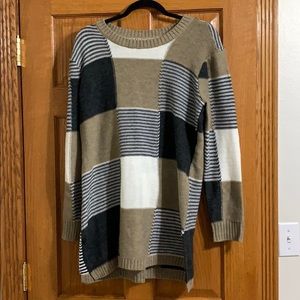 Color-Blocking Sweater Dress